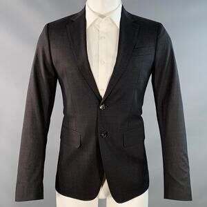 DSQUARED2 MANCHESTER Size 38 Charcoal Wool Blend Notch Lapel Sport Coat